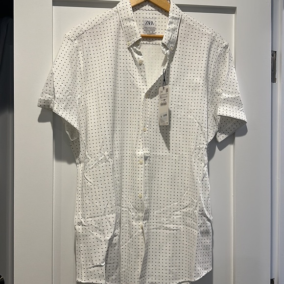 Zara Shirts Nwt Zaras Mens Slim Fit Button Down Shirt Sleeve Poshmark